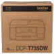 Brother DCP-725DW 730DW 735DW Couleur sans fil à jet de copie continue Copy Scan Feeder à double face NEW 735DW (Prix d'enquête 1129) Package 2 (Standard + Bouteille noire d'origine 1 Bouteille)