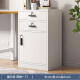 Humanities Chengjia File Cabinet Office Under Desk Drawer Cabinet Wooden Side Cabinet Storage Cabinet Floor-standing Small Cabinet Storage Cabinet Low Cabinet with Lock [Two Drawers and One Door] Warm White 40*39*85cm