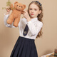 IVY HOUSE Ivy children's clothing girls' shirts for big and small children spring new style cotton JK style shirt elegant and versatile college white 120cm (120/56)