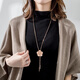 Ancient sweater chain for women long pearl necklace for women high-end pendant for teachers' day gift for women high-end practical and exquisite