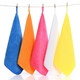 Five-color rags used in Lanbaihui Hotels, guest rooms, housekeeping cleaning, special hotel towel wiping cloths 30x30 medium thick coffee 10 pack
