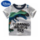 Disney Children's Kurzärärmelte T-Shirt reines Baumwoll 2025 Sommer Neues Jungen Kleidung Baby runder Hals kleiner und mittelgroße Kinder-Cartoon-Top Trendy kurzärmelig 9740 Auto Wasser Blau 120