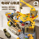 Meibosen Engineering Rail Car Slide Small Zug Parkplatz Autos vorbei das Level Abenteuer 3 Jahre alte 4 Toys Jungen und Kinder Bergbau Engineering Rail Adventure [Geschenkbox] Electric [Normale Version] 6 Kleinwagen + Karte + Straßenschild + Kohlenball