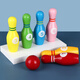 Sangetian (Sangty) Juguetes de boliche de madera sólida para niños Gran bola interior Sports Baby Baby Intelligence 2-3-4 años 2665 Bolera de madera maciza (enorme/digital)
