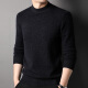 Hengyuanxiang 100% pure wool sweater men's thickened men's round neck warm sweater men's autumn and winter new pure wool light khaki 175/50/110