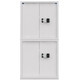 Tiger fingerprint password lock security cabinet thickened steel plate large split double section steel office file cabinet no key required