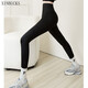 XINBUCKS Shark Pants Leggings Women's Winter Belly Controlling Butt Lifting Bar Pants Plus Velvet Thickening Than Pants Women's Warm Tight Slim Black (Fleet Thickening) L Size Suitable for 100-115 Jin Jin is equal to 0.5 kg