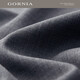 格罗尼雅（GORNIA）男士灰色100%绵羊毛舒适百搭夹克纯羊毛翻领商务休闲风经典外套男 灰色 L