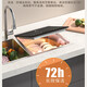 Diemei x5+ enlarged 550 sink dishwasher sink integrated fully automatic home embedded installation-free small washing wok large capacity sterilization and drying washable fruits and vegetables X5+ dishwasher gun gray right side dishwasher