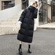 Duck (yaya) Veste à bas de froid extrême hors saison pour les femmes en hiver à capuche à longs genou épaissis épaissis à l'épaississement du froid nord-est [320 g de velours] beige (chapeau peut être détaché) l 165