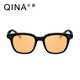 Qina (QINA) glasses Zhao Lusi same retro small frame sunglasses for men and women with high-value sun protection sunglasses QN5010A16