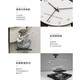 Yunya Creative Clock Background Wall TV Wall Clock Living Room 2023 New Internet Celebrity Clock No Punch-Free Restaurant Simple Decoration Creative Wall Clock 80cm*40cm Random Ornaments