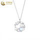 CHINA GOLD Rose Planet S925 Silver Necklace High-end Design Niche Light Luxury Clavicle Chain Valentine's Day Practical Birthday Gift Today/Next Day Delivery* Rose Planet Necklace Zhongjin Gift Box or Rose Gift Box