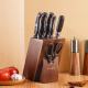Shibazi home knife set kitchen knife combination Ruizhi seven-piece knife set SL2219 [exquisite color box]