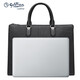 Goldlion Business Briefcase, High-End Men's Bag, Commuting and Traveling, Large Capacity Laptop Bag, Light Luxury New Year's Gift for Men, Black Large 13 Inch