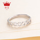 Zhenai (zhenai) Pt999 platinum ring women's garland engraved blank gold ring adjustable live mouth Zhenai PT999 platinum 2.50g