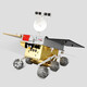 Meritor Figure 1 10 Lunar rover Zhurong Mars rover probe Chang'e 4 lunar rover simulation alloy static model 1 8 Chang'e 4 lunar rover Bluetooth version