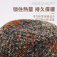 SOMUBAY (SOMUBAY) middle-aged and elderly mother hats for women, autumn and winter warm old ladies and grandmothers, woolen casual basin hats for spring and autumn, khaki color, one size adjustable (56-58CM)