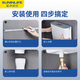 QIDIANRURI water tank toilet flush tank toilet squat toilet water tank bathroom large capacity toilet water tank set Zhenxiang high water distribution accessories + reinforced main body