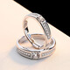 MZMZ platinum couple ring pt950 platinum pair engagement diamond ring Valentine's Day birthday gift for girlfriend jewelry local warehouse/next day delivery - light luxury live couple diamond ring