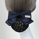 Southern girl staff hair flower professional hair net bag hairpin hair cover property nurse bow hotel bank hair accessories blue two-knot thick net
