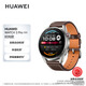 华为HUAWEI WATCH 3 Pro New 时尚款 棕色真皮表带华为手表 运动智能手表eSIM独立通话鸿蒙系统男女