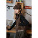 
Mancaoko vest women's fashionable PU leather vest spring and autumn short British retro vest round neck versatile simple and fashionable jacket, brown color_coffee 9893# round neck leather vest L__111-125Jin[Jin equals 0.5 kg]