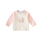 DAVE&BELLA children's clothing, boys' baby clothes, baby long-sleeved children's T-shirts, boys' spring clothes, girls' bottoming shirts, spring and autumn T-shirt tops, pink, in stock, 100 cm (recommended height 90-100cm)