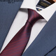 North Martin Tie Silk Tie Men's Business Traje de boda Boda Bode Vino Rojo Red Grothing Regalo de alta gama