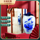 沙洲优黄苏州特产 3.88L沙洲优黄美丽港城荷花坛十年陈大坛木盒黄酒3880mL