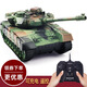 Yueyue Kinderfernbedienungskontrollauto Tank Spielzeug Fernbedienung Autos Militärmodell Military Green Electric Panzerfahrzeug Crawler Boy Desert Yellow Crawler Tank (mit Beleuchtung und Schall) Batterieversion (ein Satz wiederaufladbarer Batterien + Ladekabel)