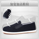 Shiju Herbst Neue traditionelle Stoffschuhe Herren-Chinesische Stil Old Peking Stoffschuhe Herren lässiger Vater Schuhe mittleren und älteren Tausendschichten Sohle schwarz 12802 Schwarz 38