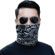 
KAROND men's scarf anti-neck cover spring and autumn summer warm scarf outdoor riding thin neck cover hat dual purpose [black snowflake]