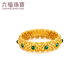 Liufu-Schmuck Fuman Erbstücks Fuß Gold Tang Grasmuster farbig goldener Ring Price F48TBGR0006 Nr. 12-5,41 Gramm (einschließlich Arbeitskosten 671 Yuan)