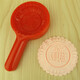 WN Cake Seal Mold Mooncake Mold Household Red Shell Peach Putian Red Group Print Red Peach Cake Fruit Seal Small Jinbao inner diameter 7.5 cm can be used as ingredients 9
