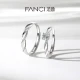 Fanci Fan Qi Shining Galaxy 925 Silver Couple Rings A Pair of Open Pair Rings Men and Women Models Confession Engagement Wedding Ring Gift