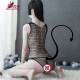 Luo Qimeng sexy lingerie female SM uniform temptation open-fit free one-piece sexy see-through mesh sexy uniform L1599