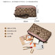 Gelozid Birthday Gift Handbag Women's Clutch Long Wallet Clutch Bag Shoulder Crossbody Bag Mother's Style Small Khaki (Handbag Style - Wrist Strap)