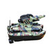 Remote control tank, amphibious vehicle, tank boat, deformable launcher, four-wheel drive off-road vehicle, children's toy, remote control boat gift, multifunctional tank water spray model