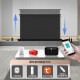 Zhuzhe electric ground lift projection screen for home use voice linkage mobile portable high-definition light-resistant outdoor ground pull remote control automatic lifting home theater 120-inch audio pull cable: [linkage + AI voice] 8K nanometer carbon crystal light-resistant