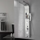 Znmw304 Edelstahl Duschschildschaft mit Ablagerungsregal Duschschuhe Set Regen Duschkopf Wandmontierte Wasserhahn Dusche 6227 Schwarz + 4 Funktionen