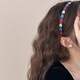 Tang Funi Korean style hair accessories simple colorful love headband for girls 2024 early autumn new style temperament versatile hair headband hairpin love headband