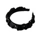 Zhuo Keke black headband pleated high skull sparkling diamond French Zhao Lusi same style hair bundle retro face wash headband internet celebrity hairpin black rhinestone pleated headband