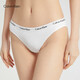 
Calvin Klein underwear women's loop jacquard waist ck comfortable cotton breathable sexy bikini briefs women D1618D 100-Moonlight white 1 strip XS