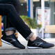 Naike Paul high luxury men's shoes breathable casual shoes men's running sports shoes men's travel shoes wear-resistant shoes men's non-slip shoes men's black A695 single layer 38