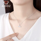 Aido Diamond pt950 platinum fishtail pendant women's fashion platinum pendant gift for girlfriend single pendant 0.9-1.1g + delivery silver chain