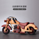 Kang Zhirun Creative Wine Rack Retro Solid Wood Motorcycle Model Wooden Red Wine Rack Living Room Entrance Home Gift Decorative Ornaments Solid Wood Motorcycle Wine Rack
