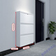 Gabinete de zapato de flip aifeng de Miaofan con cerradura de 15 cm fuera del corredor del gabinete de zapato estrecho de zapatillas de pared montada en la pared de la contraseña antirrobo bloqueo blanco de tres capas de tres capas de 655 mm de ancho