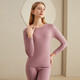 
CASENLAND German Velvet Thermal Underwear Plus Fleece Thickened Wool Warm Suit Autumn Clothes and Autumn Pants Women's Large Size 1479 Jujube XL