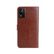 Ju xiaozhi подходит для корпуса Oppok9x мобильного телефона Flip кожаный корпус PGCM10 Card Card Card Case Full-Package Anti-Fall Soft Inner Shell Magnetic Bucte Cover для мужчин и женщин Oppo K9X [Brown]